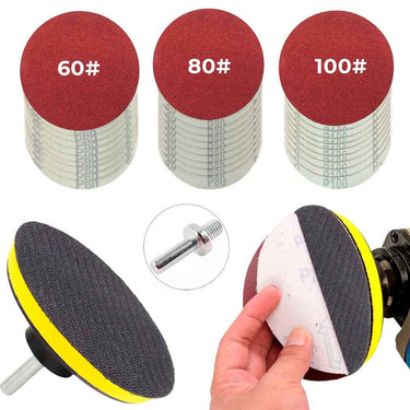 Disco Soporte De Velcro + 10 Repuestos De Lijas